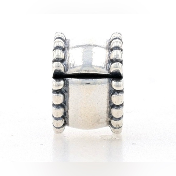 Authentic Pandora Beveled Clip Charm - Sterling Silver S925 Ale - Picture 13 of 14